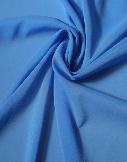 Dolce & Gabbana Blue Silk Neck Wrap Shawl Stole 200cm x 64cm Scarf