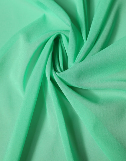 Dolce & Gabbana Green Silk Neck Wrap Shawl Stole 200cm x 64cm  Scarf