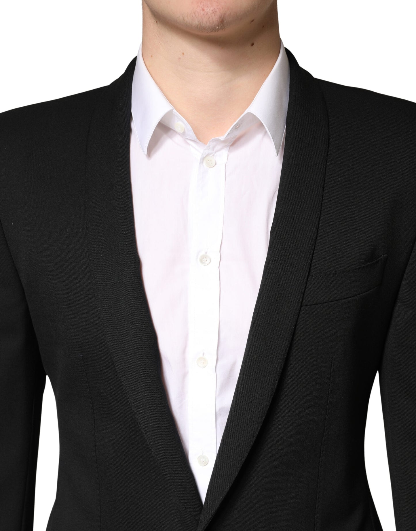 Dolce & Gabbana Black Embellished Single Breasted Blazer