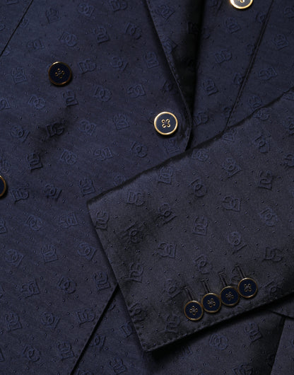Dolce & Gabbana Dark Blue Double Breasted SICILIA 2 PC Suit