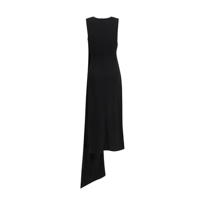 Ami Paris Black Viscose Casual Dress