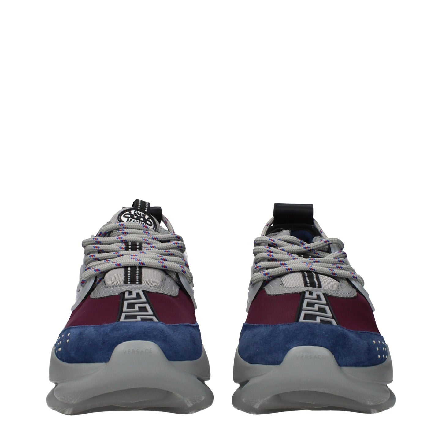 Versace Multicolor Fabric Chunky Sneakers
