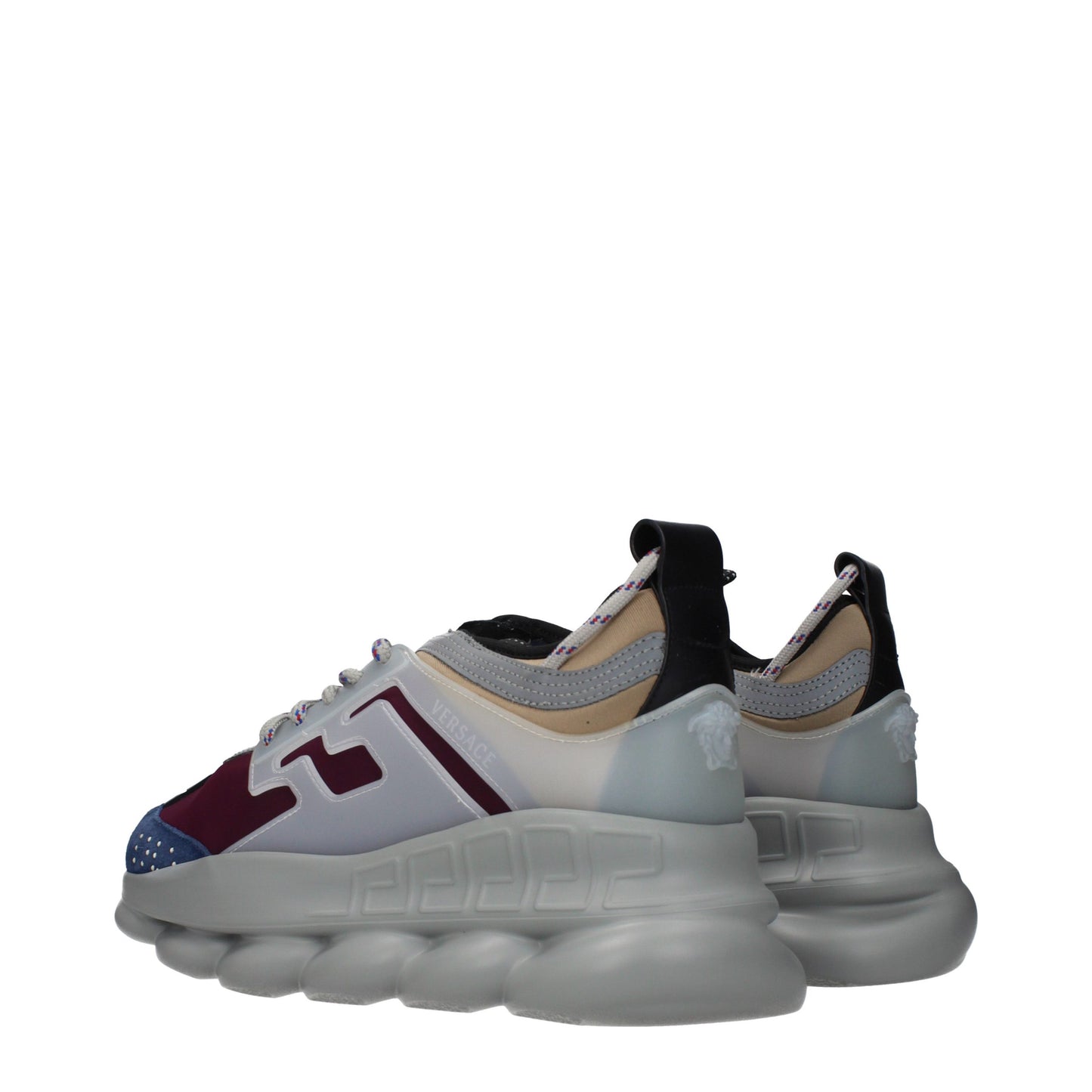 Versace Multicolor Fabric Chunky Sneakers