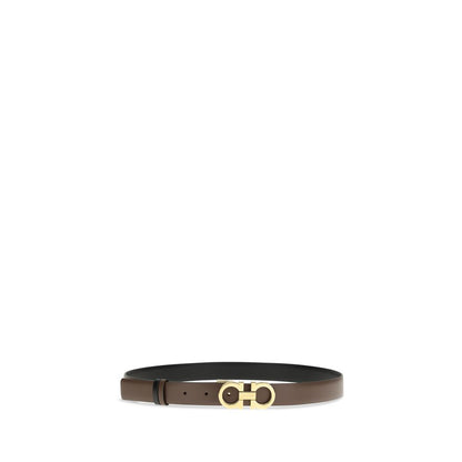 Ferragamo Brown Calf Leather Bos Taurus Regular Belt