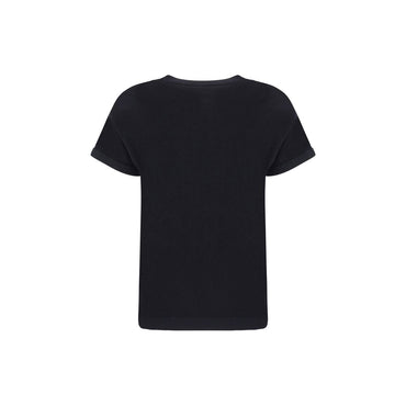 Brunello Cucinelli Black Nylon T-Shirt