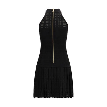 Balmain Black Viscose Cocktail Dress