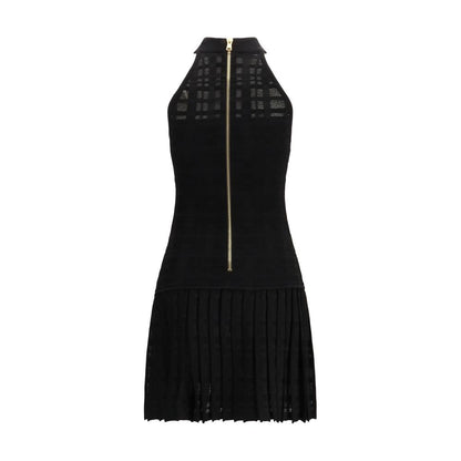 Balmain Black Viscose Cocktail Dress