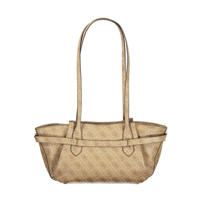 Guess Jeans Beige Polyurethane Women Handbag