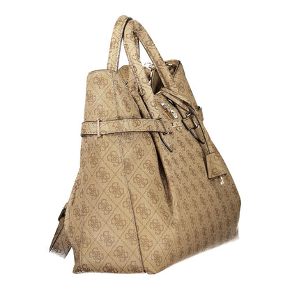 Guess Jeans Beige Polyurethane Women Handbag