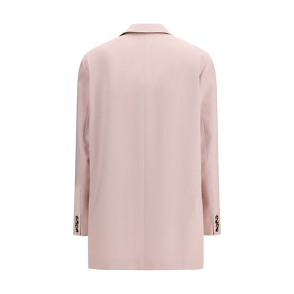 Max Mara Multicolor Fleece Wool Blazer