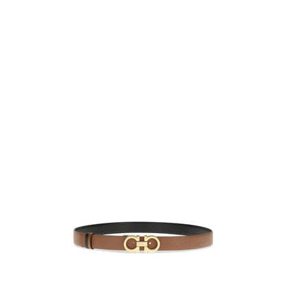 Ferragamo Beige Calf Leather Bos Taurus Regular Belt