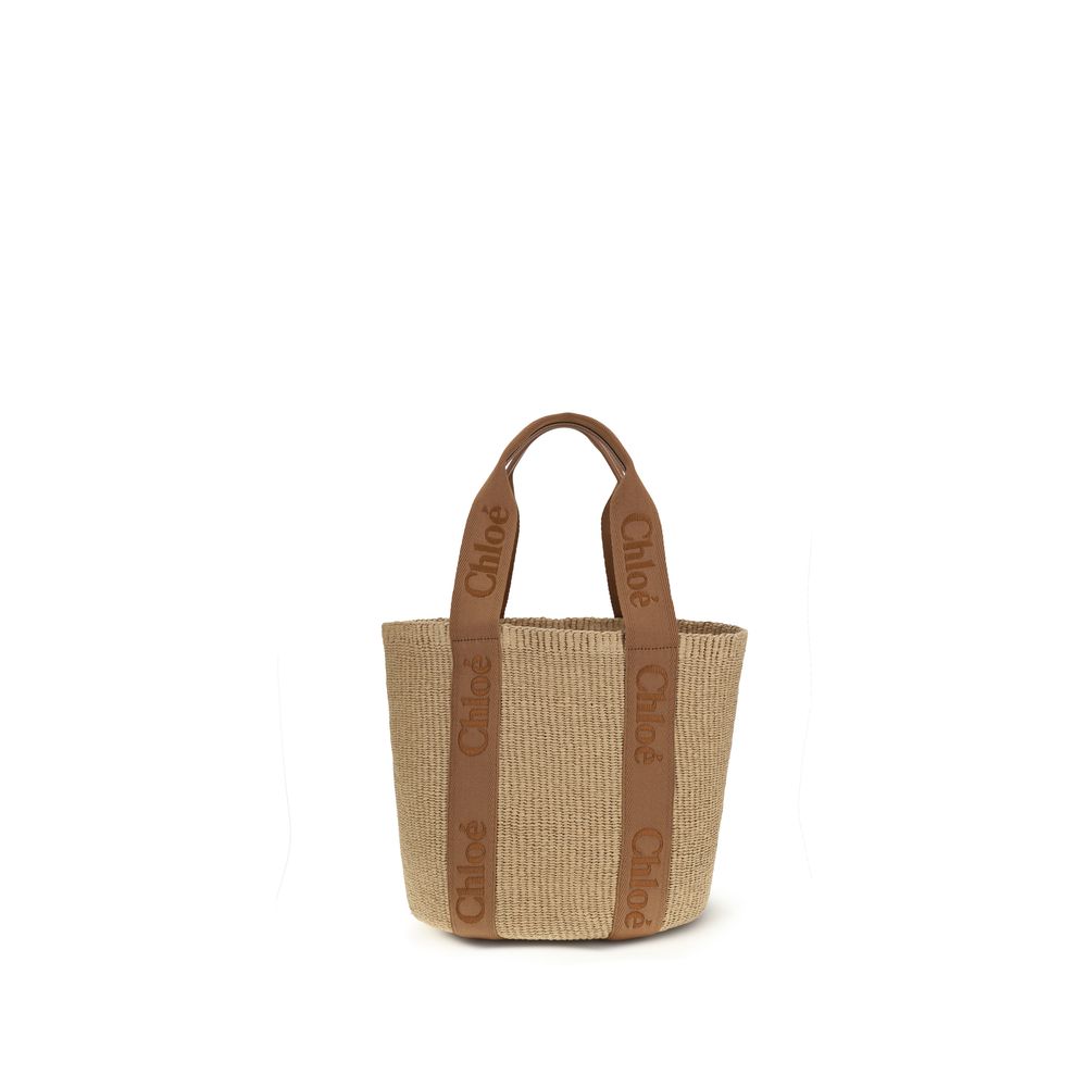 Chloé Beige Raffia Handbag