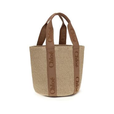 Chloé Beige Raffia Handbag