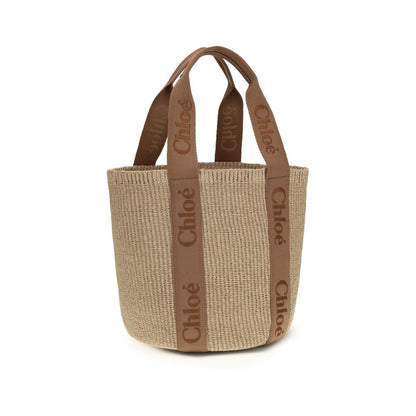 Chloé Beige Raffia Handbag