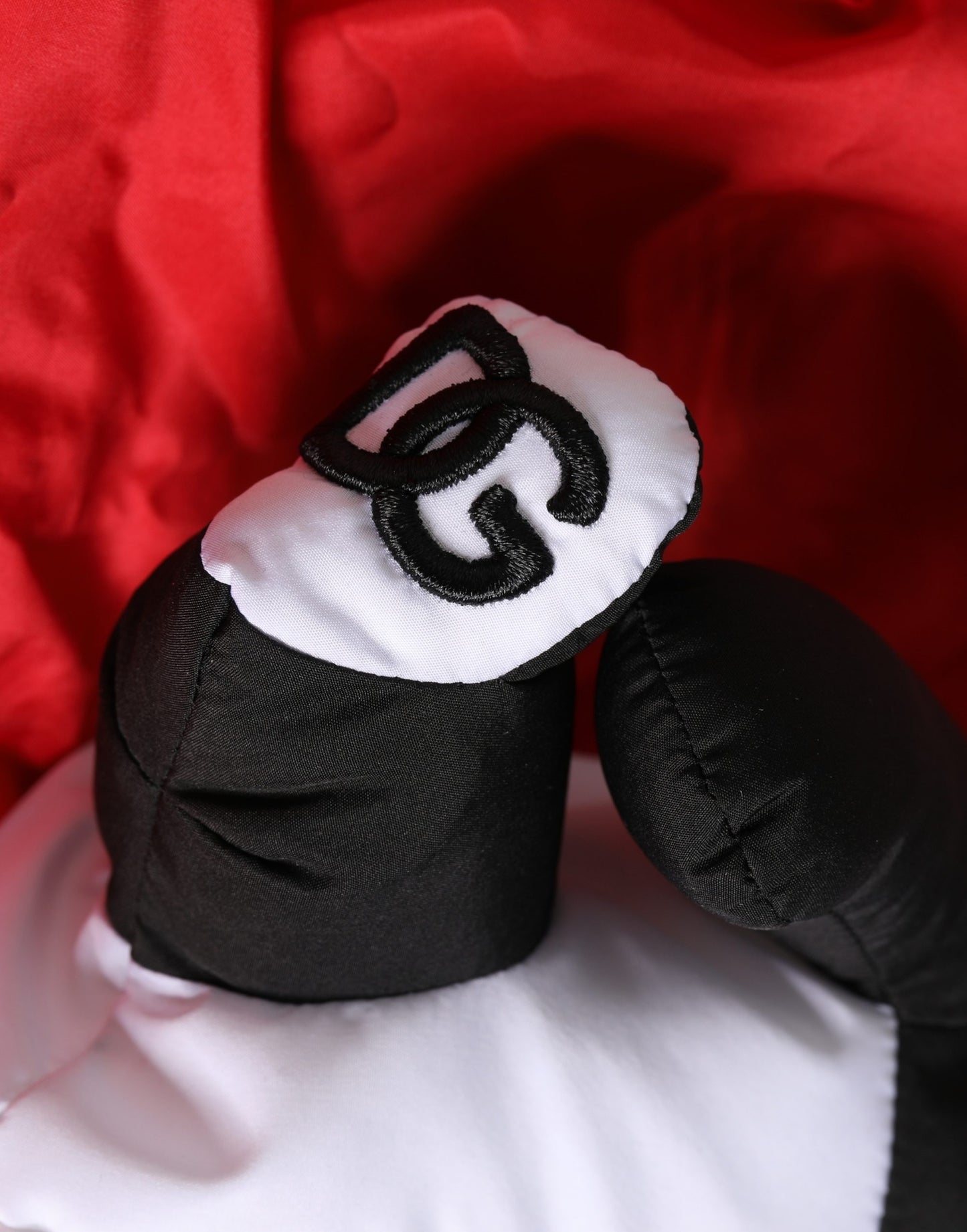 Dolce & Gabbana Men Red Polyester Panda Stuffed Ecobag Tote Borse Bag