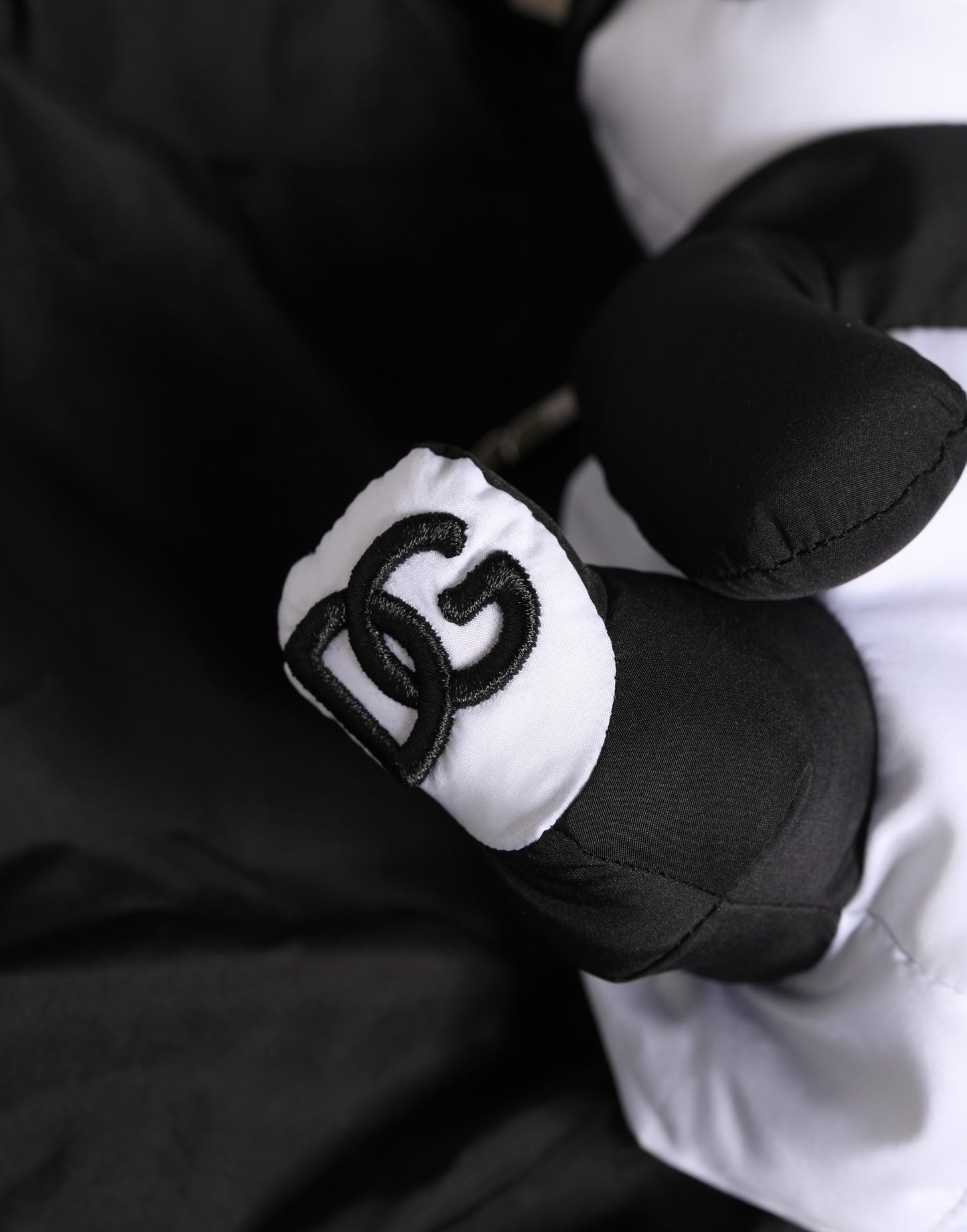 Dolce & Gabbana Men Black Polyester Panda Stuffed Ecobag Bag