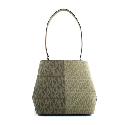 Michael Kors Bicolor Canvas Shoulder Bag