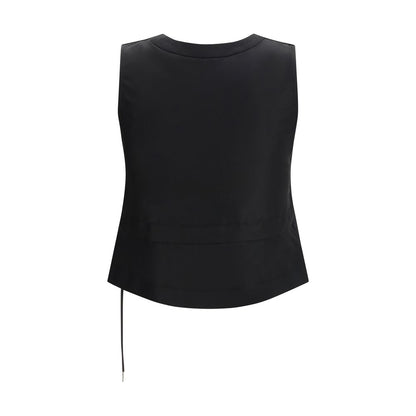 Sacai Black Polyester Waistcoat
