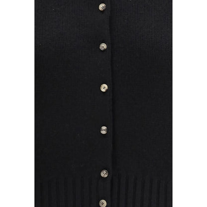 Khaite Black Cashmere Cardigan