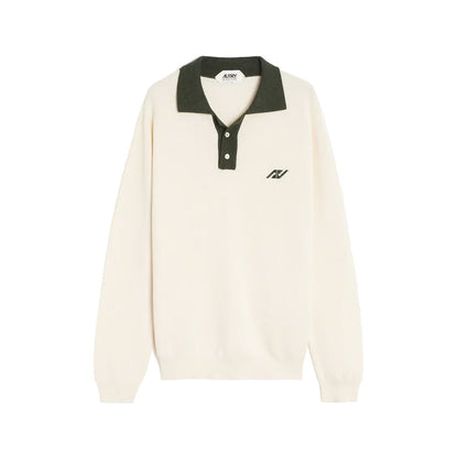 Autry Beige Cotton Polo Shirt