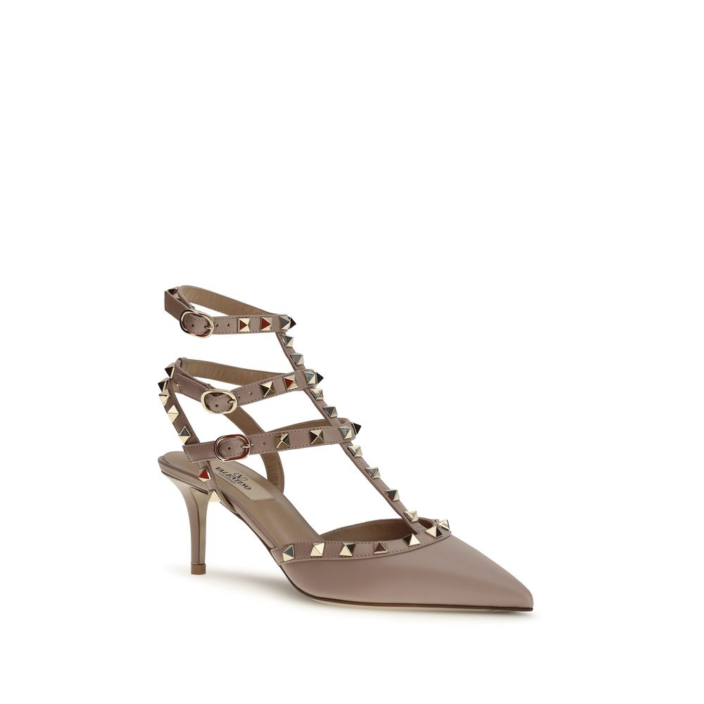 Valentino Garavani Multicolor Goatskin Mid Heel Pumps