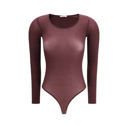 Wolford Purple Polyamide Bodysuit