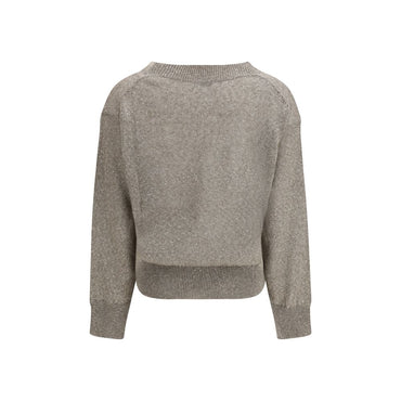 Brunello Cucinelli Brown Linen Sweatshirt