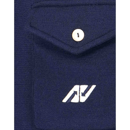 Autry Blue Nylon Cardigan