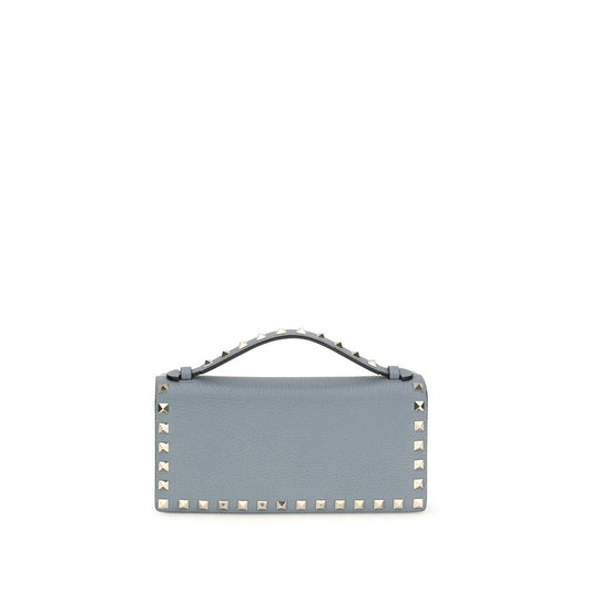 Valentino Garavani Blue Calf Leather Bos Taurus Wallet