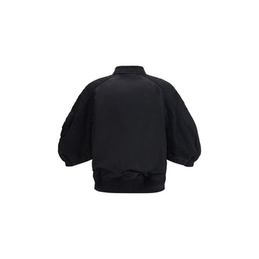 Sacai Black Cotton Denim Jacket