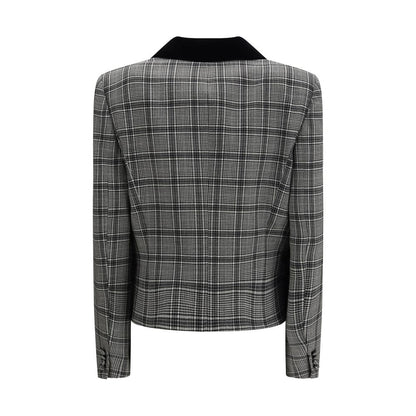 Valentino Gray Fleece Wool Coat