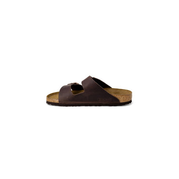 Birkenstock Brown Leather Slippers