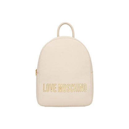 Love Moschino Beige Polyethylene Backpack