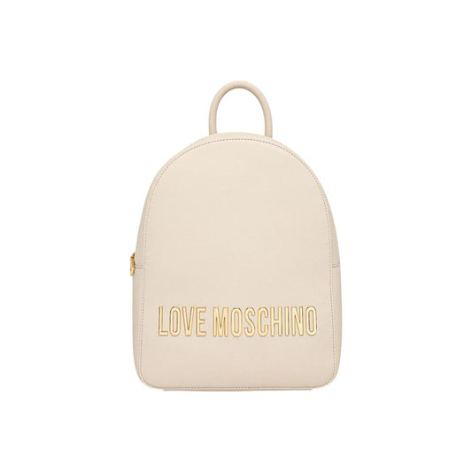 Love Moschino Beige Polyethylene Backpack