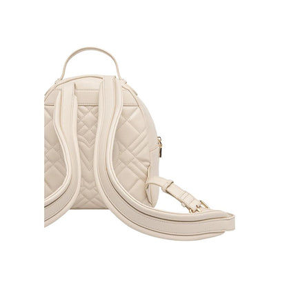 Love Moschino Beige Polyethylene Backpack