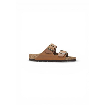 Birkenstock Brown Leather Flat Sandals