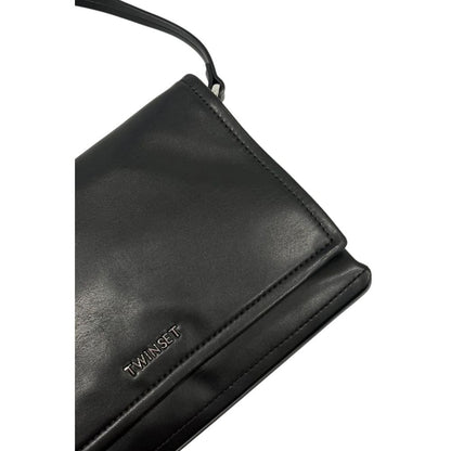 Twinset Black PU Women Shoulder Bag
