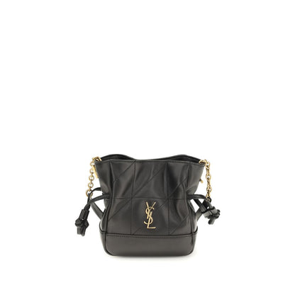 Saint Laurent Black Lamb Ovis Aries Aries Clutch Bag