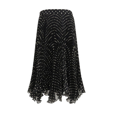 Valentino Black Silk Skirt