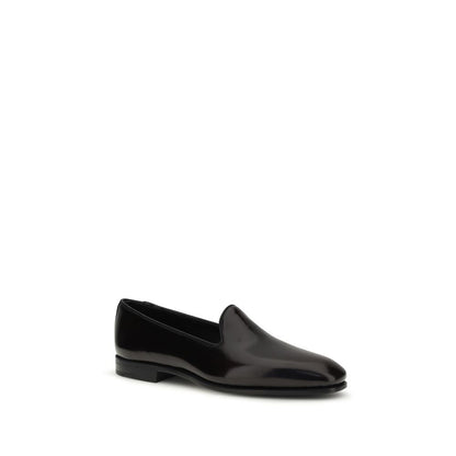 Church's Purple Calf Leather Bos Taurus Slip-On Loafers