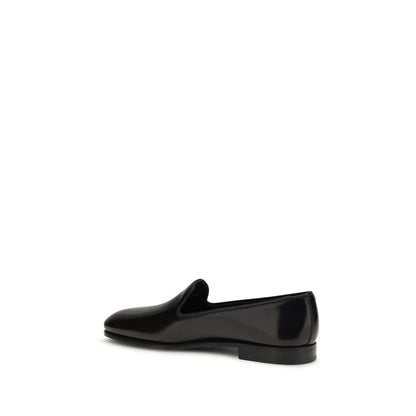 Church's Purple Calf Leather Bos Taurus Slip-On Loafers