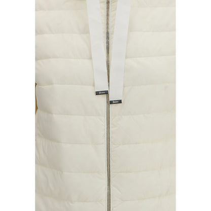 Herno Beige Polyamide Biker Jacket