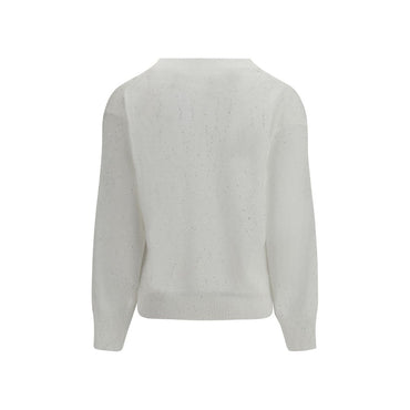 Brunello Cucinelli White Linen T-Shirt