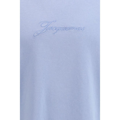 Jacquemus Blue Cotton Sleeveles T-Shirt