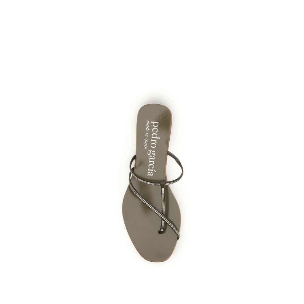 Pedro García Brown Calf Leather Bos Taurus Sandals