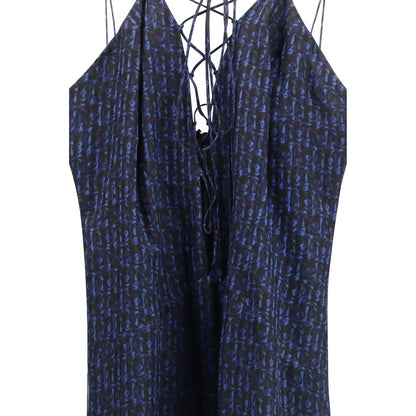 Kristina Ti Blue Silk Casual Dress