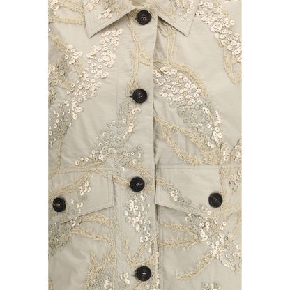 Brunello Cucinelli Beige Cotton Coat