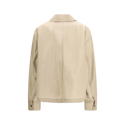 Ami Paris Beige Polyamide Trench Coat