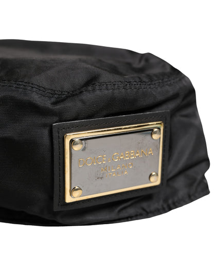 Dolce & Gabbana Men Black Plastic Fisherman Bucket Capello Hat