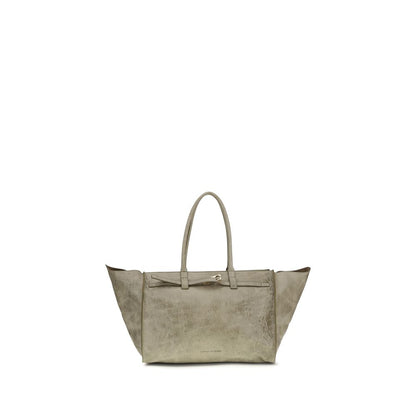 Benedetta Bruzziches Beige Calf Leather Bos Taurus Shoulder Bag